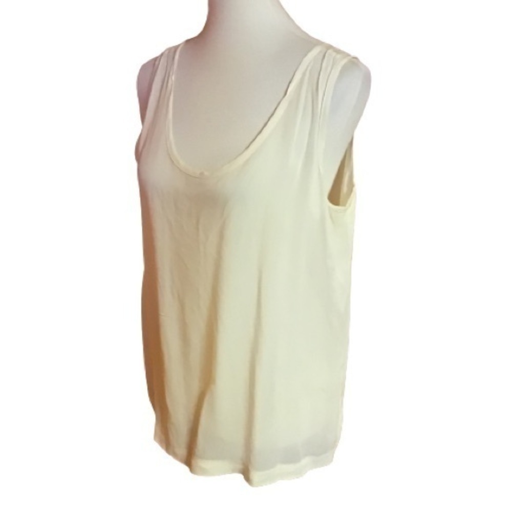 Vintage designer Sue Wong sheer oversized tank top